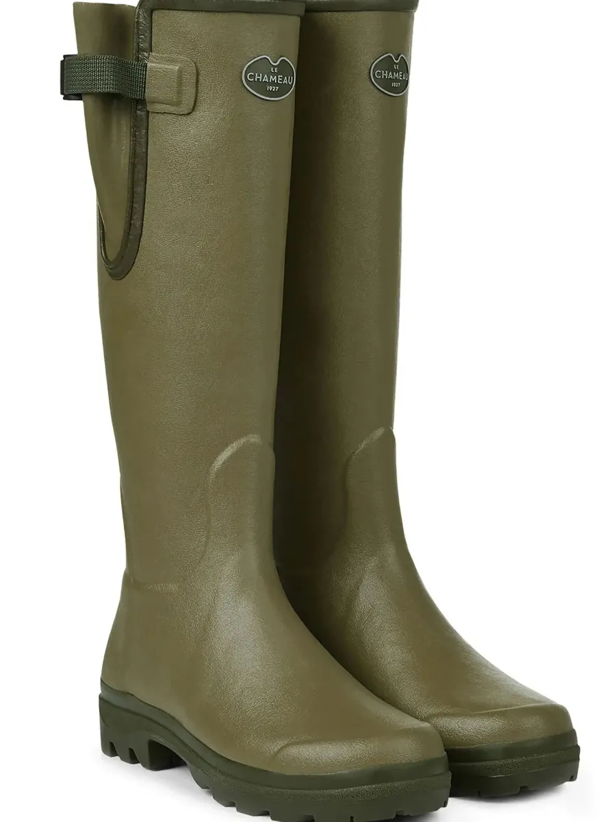 Le Chameau Vierzon Boots - Ladies Jersey Lined - Iconic Green