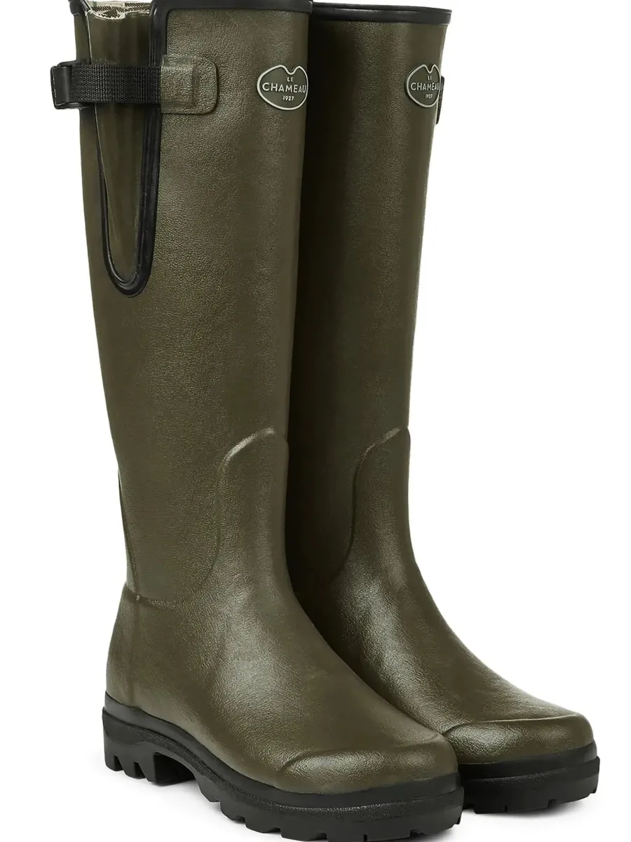 Le Chameau Vierzon Boots - Ladies Jersey Lined - Dark Green