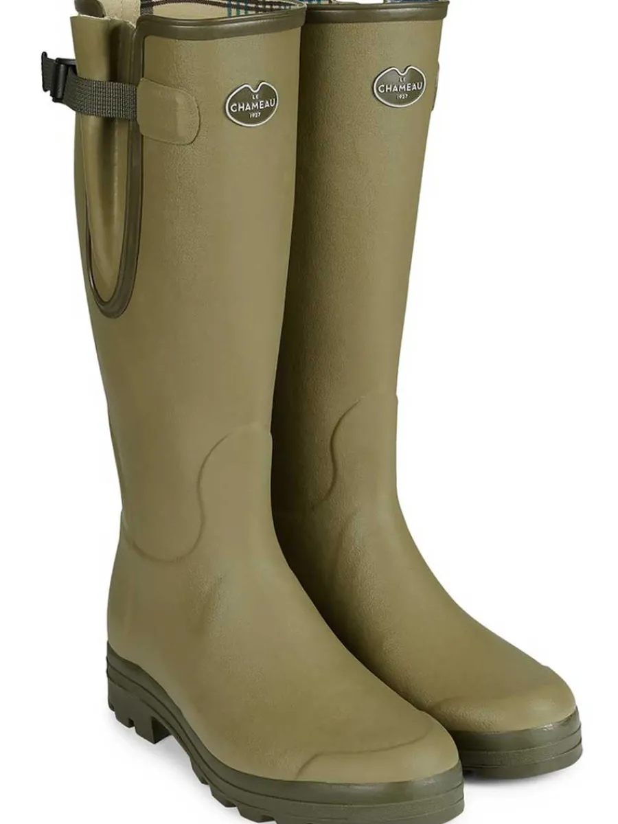 Le Chameau Vierzon Boots - Mens Jersey Lined - Iconic Green