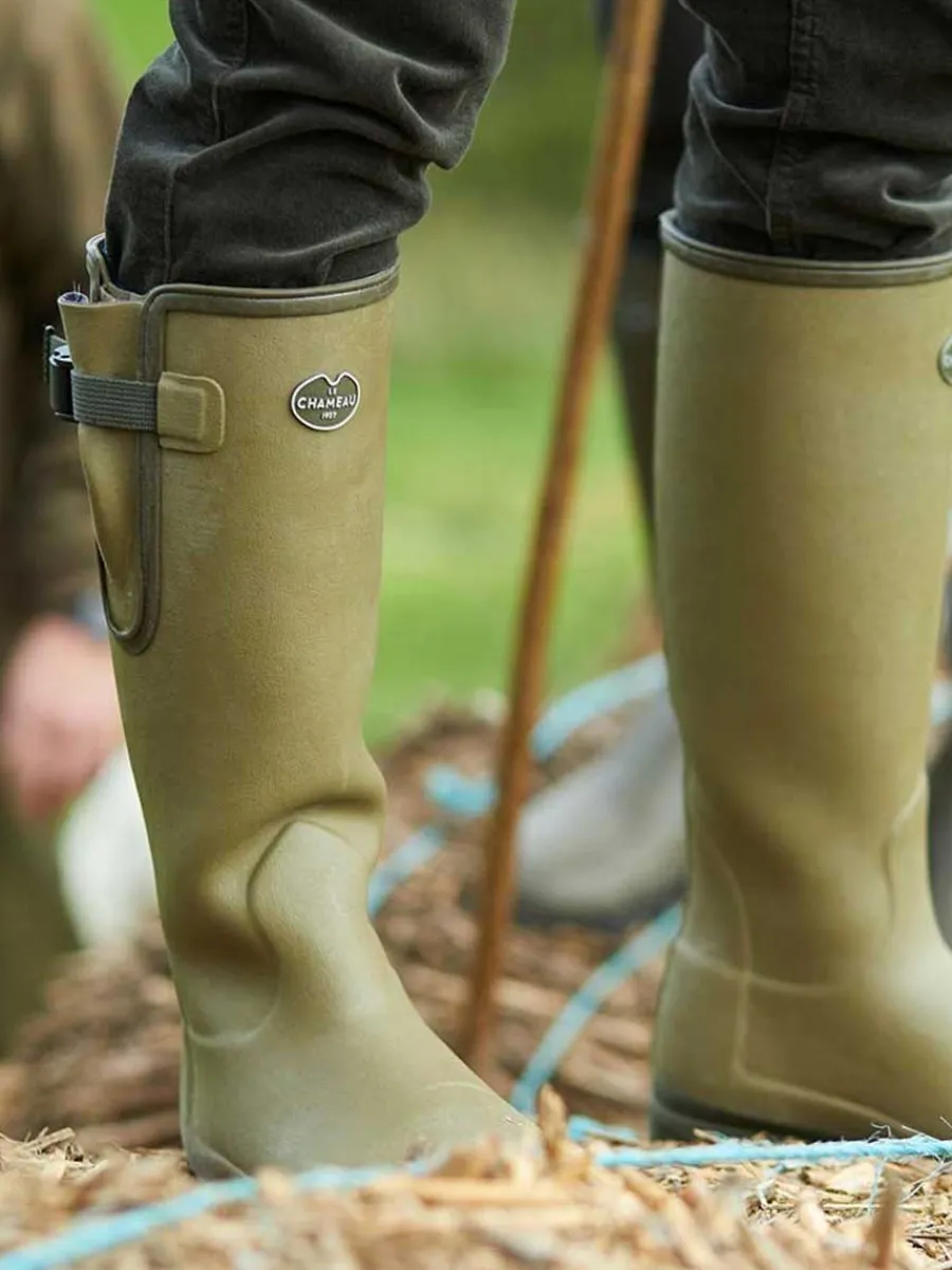 le_chameau_vierzon_boots__1.webp Le Chameau Vierzon Boots - Mens Jersey Lined - Iconic Green