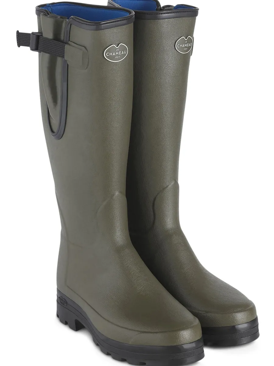 Le Chameau Vierzonord Boots - Mens Neoprene Lined - Dark Green