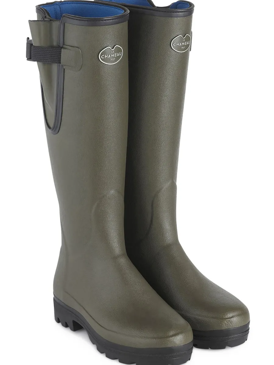 Le Chameau Vierzonord Boots - Ladies Neoprene Lined - Dark Green