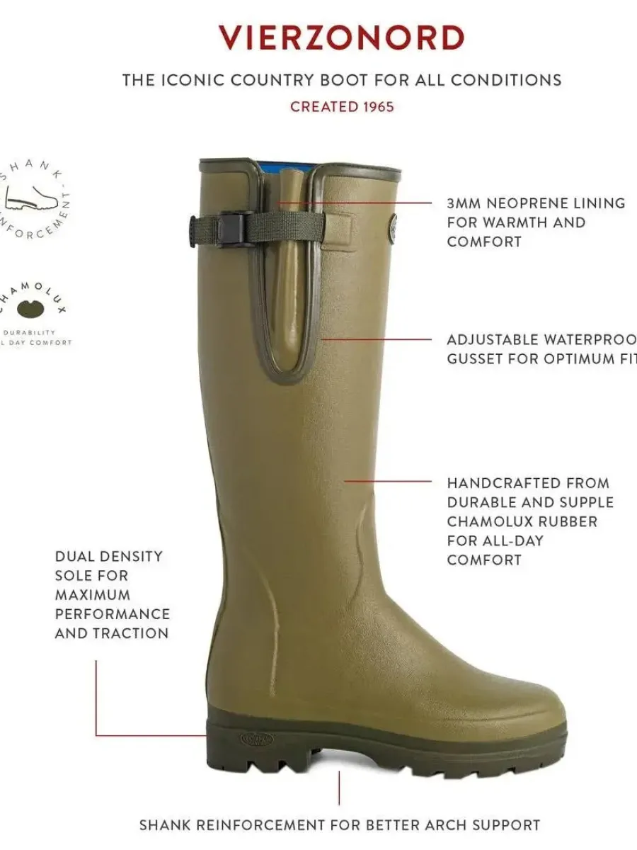 le_chameau_vierzonord_boo_5-4.webp Le Chameau Vierzonord Boots - Ladies Neoprene Lined - Iconic Green