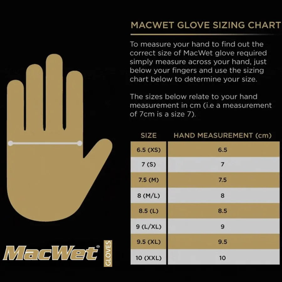Macwet Micromesh Sports Gloves - Short Cuff -