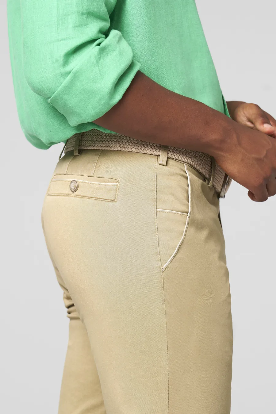 Meyer New York Trousers - 5054 Summer Stretch Twill Chinos -