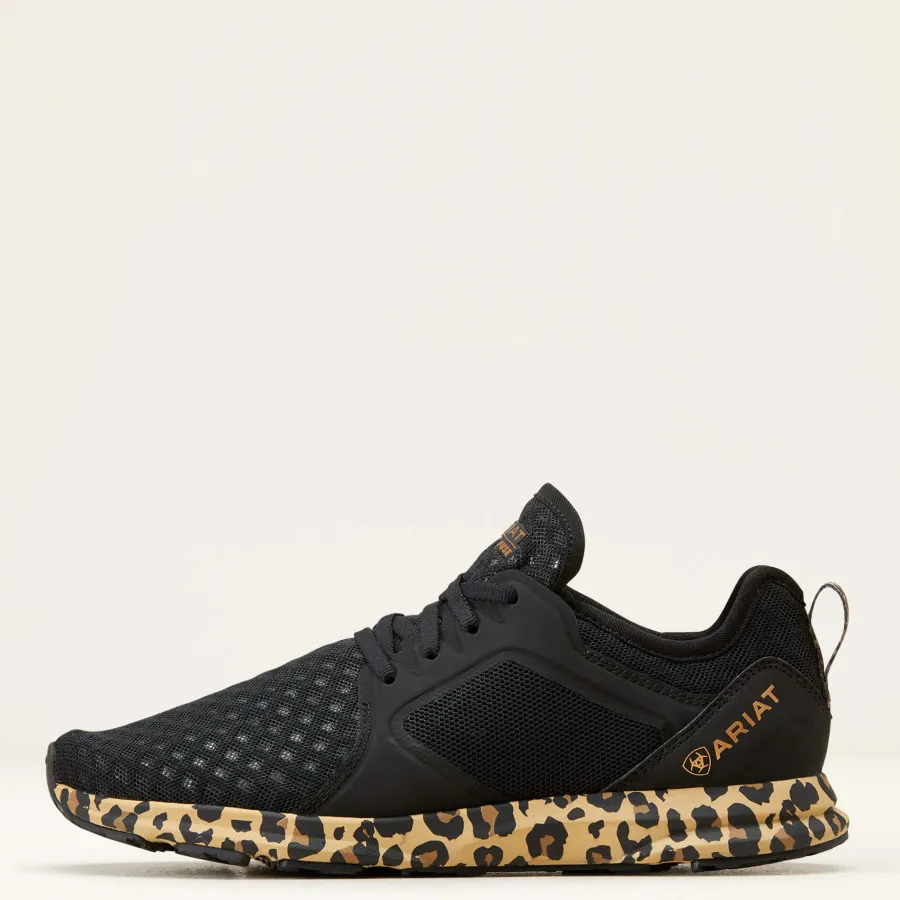 off__ariat_fuse_trainers_2.webp Women Ariat 40% OFF - Fuse Trainers - Womens - Black Mesh / Leopard Print -
