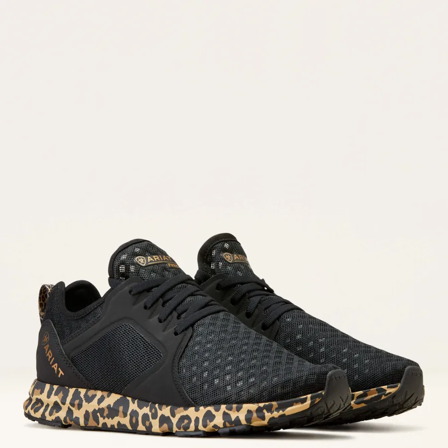 off__ariat_fuse_trainers_4.webp Women Ariat 40% OFF - Fuse Trainers - Womens - Black Mesh / Leopard Print -
