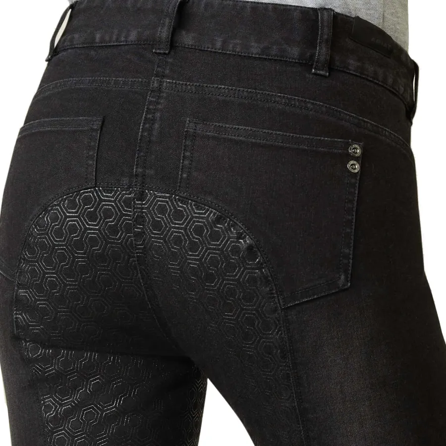 off__ariat_halo_denim_ri_1.webp Women Ariat 30% OFF - Halo Denim Riding Breeches – Womens Full Seat - Black