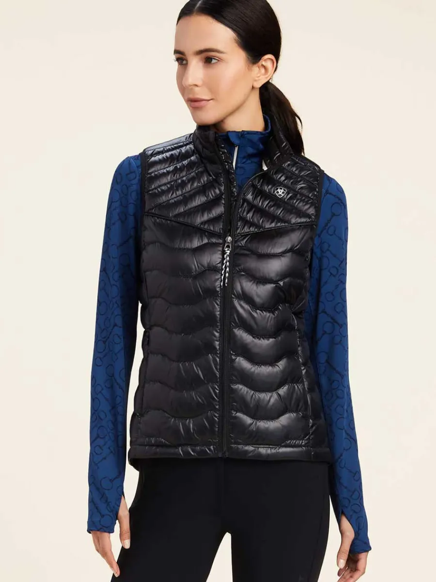 Women Ariat 30% OFF - Ideal Down Gilet - Womens - Iridescent Black - Size: L