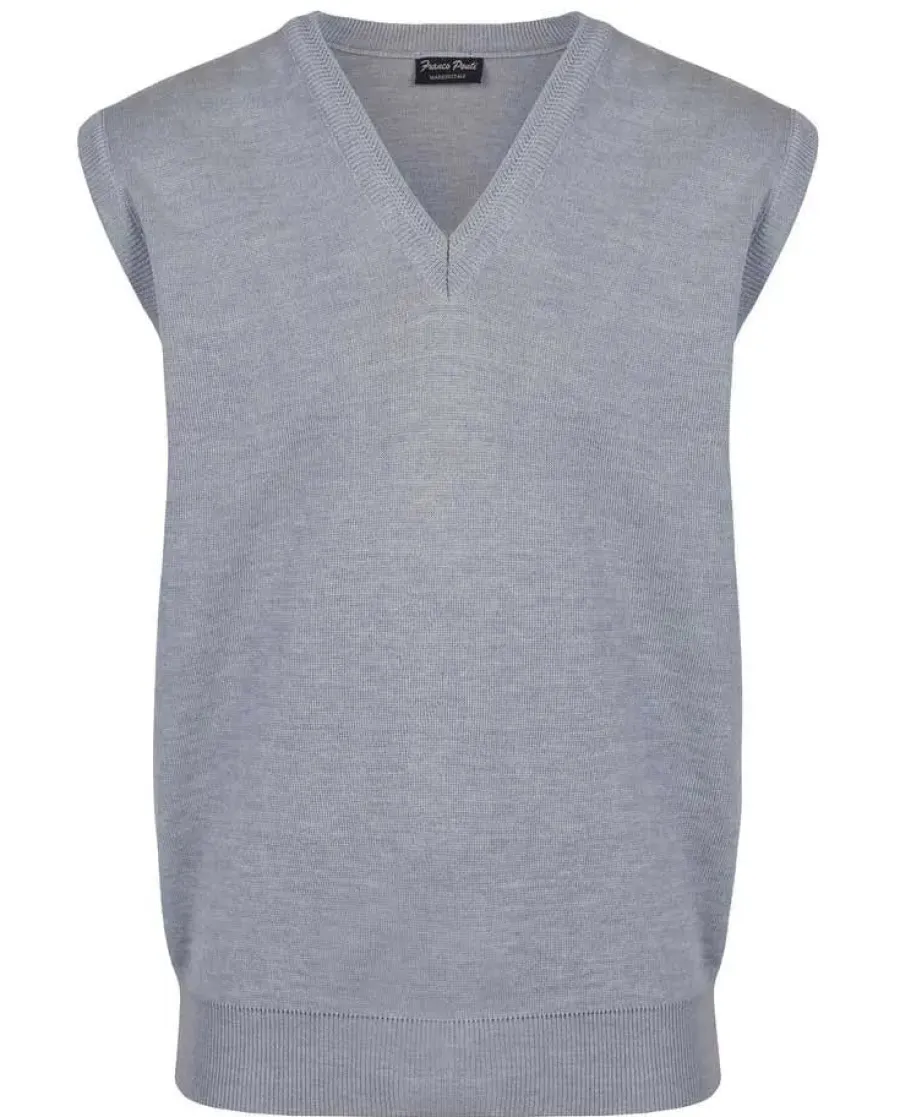 Franco Ponti 60% OFF - Slipover - Merino Wool Blend - Oatmeal - Size: