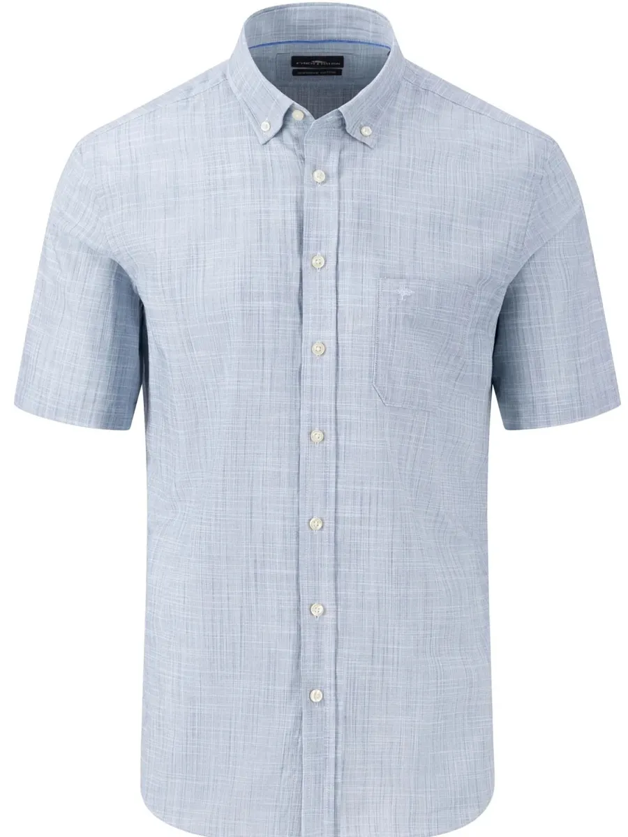 Fynch Hatton 40% OFF - Short-Sleeve Shirt - Men's Slub Cotton – Summer