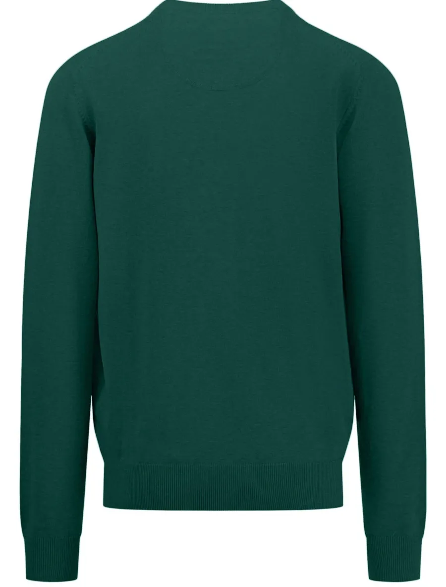 Fynch Hatton 30% OFF - V-Neck Sweater - Men's Fine Knit – Emerald Gree