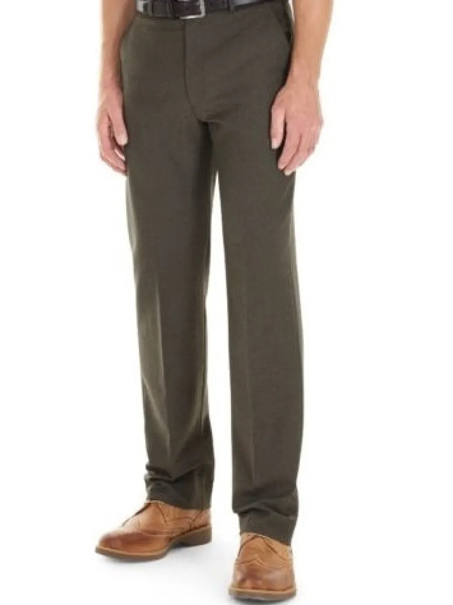 Gurteen 50% OFF - Trousers - Cologne Formal Stretch Flannels - Lovat G