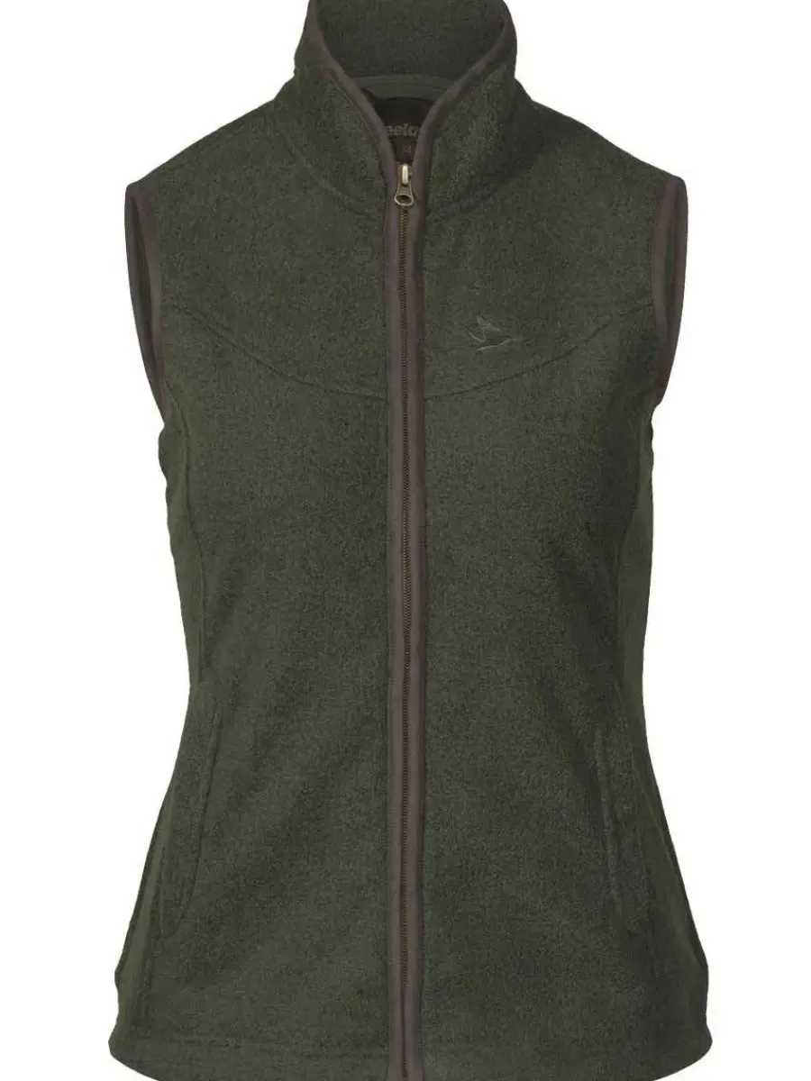 Women Seeland 50% OFF - Woodcock Fleece Waistcoat - Ladies - Classic Green -