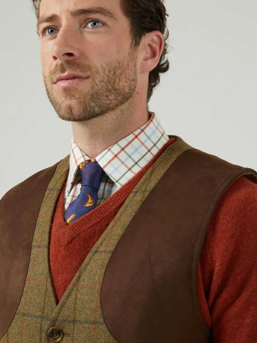 off_alan_paine_combrook__3.webp Alan Paine 50% OFF Combrook Mens Shooting Waistcoat - Thyme - Size: Me
