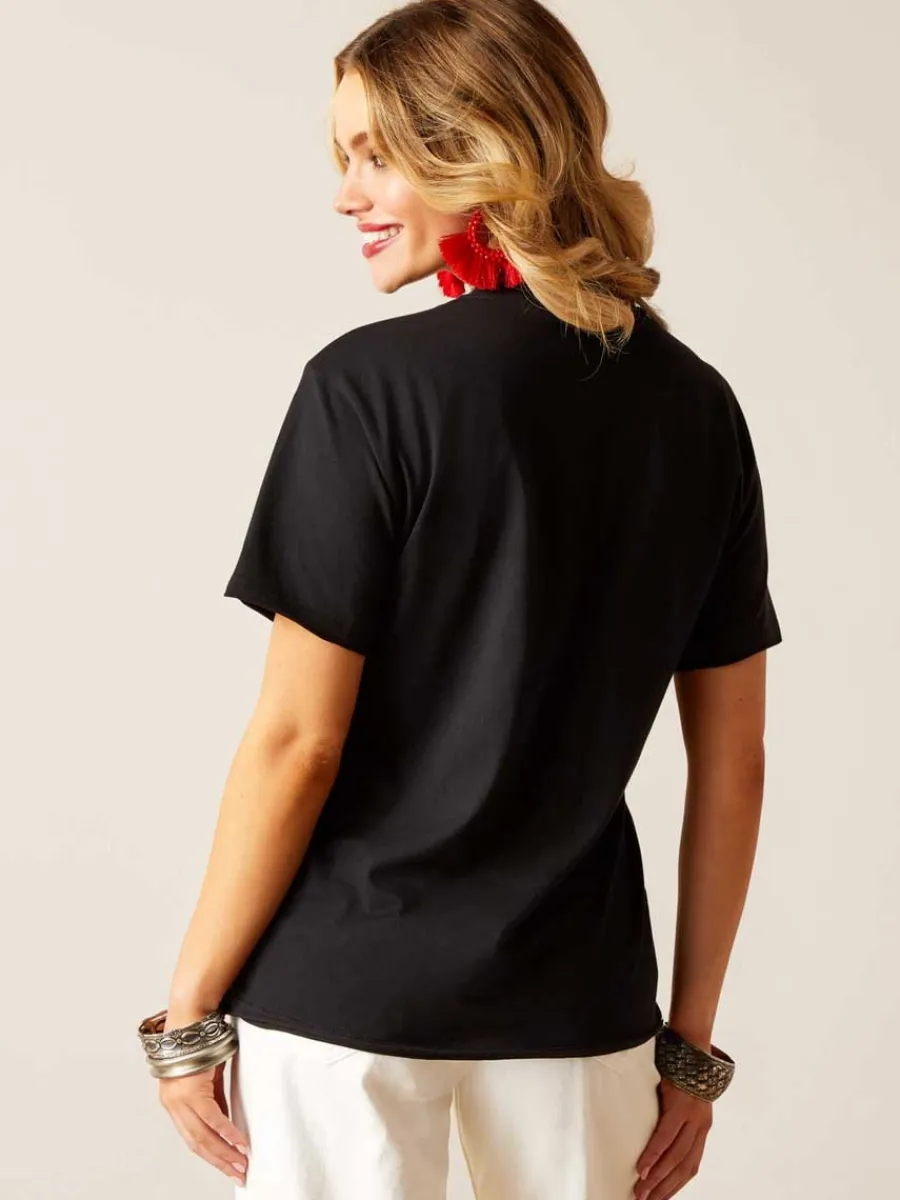 off_ariat_steer_rodeo_qu_3.webp Women Ariat 30% OFF Steer Rodeo Quincy T-Shirt - Womens - Black - Size: MEDI