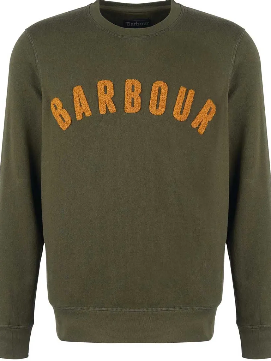 off_barbour_sweater__men_1.webp Barbour 40% OFF Sweater - Mens Prep Logo Crew Neck - Olive Green - Siz