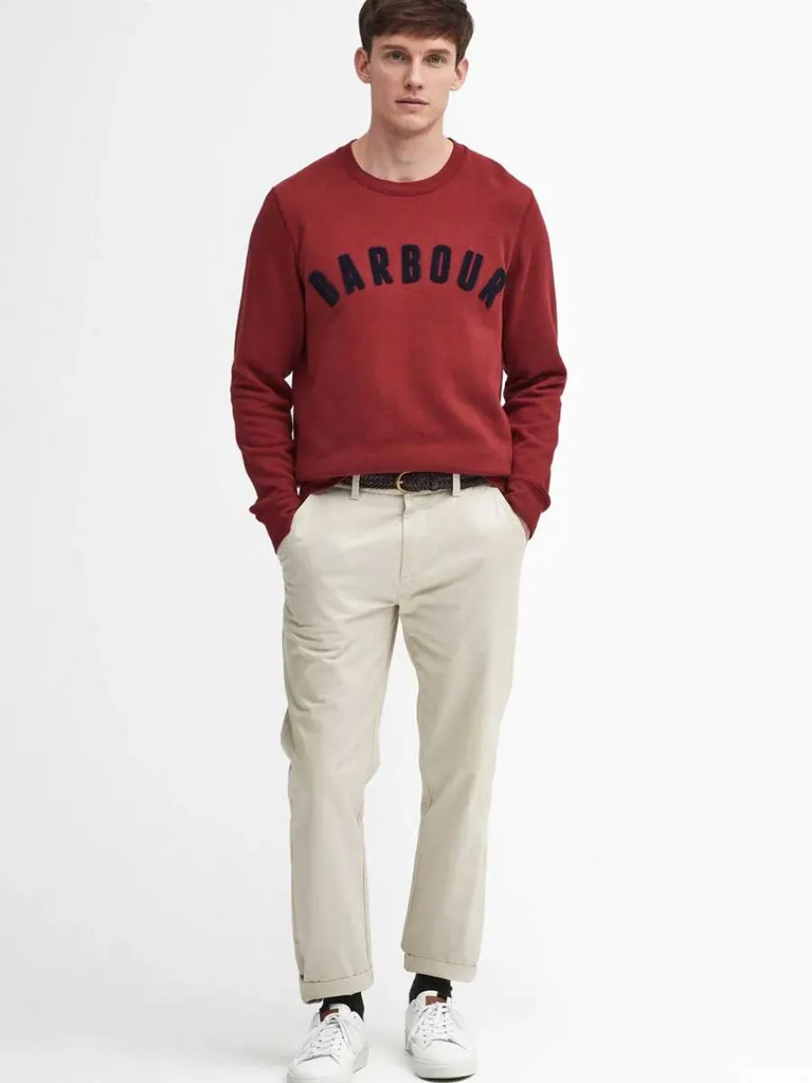off_barbour_sweater__men_2-1.webp Barbour 50% OFF Sweater - Mens Prep Logo Crew Neck - Highland Red