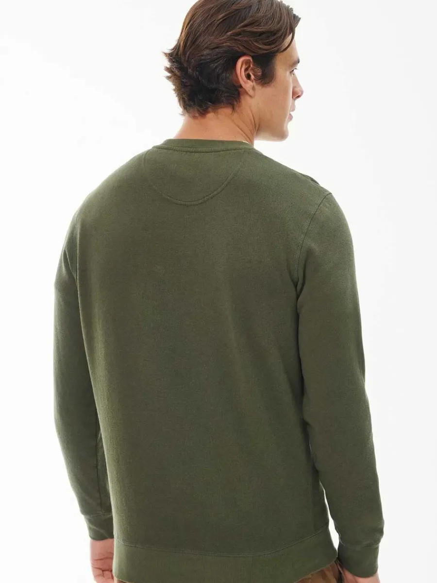 off_barbour_sweater__men_3.webp Barbour 40% OFF Sweater - Mens Prep Logo Crew Neck - Olive Green - Siz