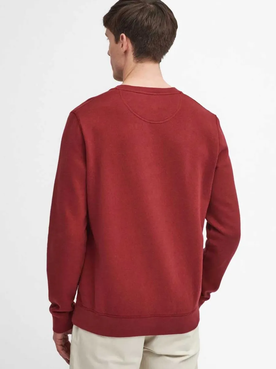 off_barbour_sweater__men_4-1.webp Barbour 50% OFF Sweater - Mens Prep Logo Crew Neck - Highland Red
