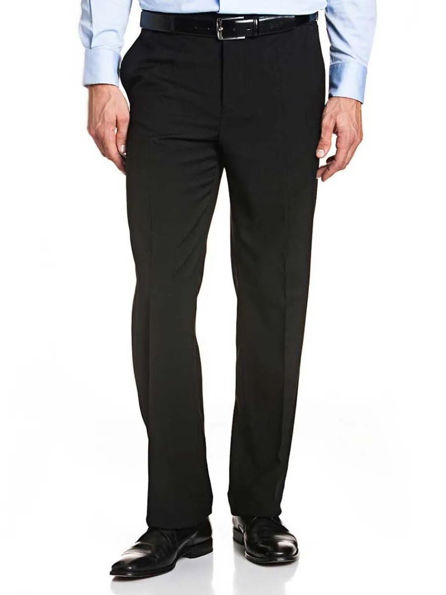 Bruhl 50% OFF Robert Trousers - All-Year Wool Mix Formal - Black - Siz