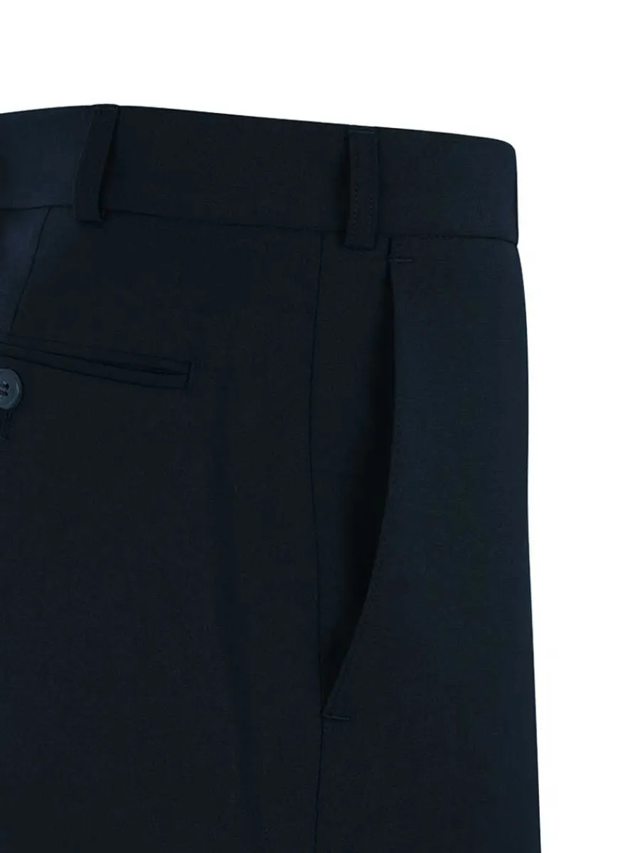 Bruhl 40% OFF Trousers - Steward Wool Mix Formal - Navy - Size: 32" RE