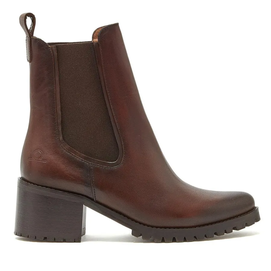 Chatham 40% OFF Ladies Vyne Heeled Chelsea Boots - Dark Brown - Size: