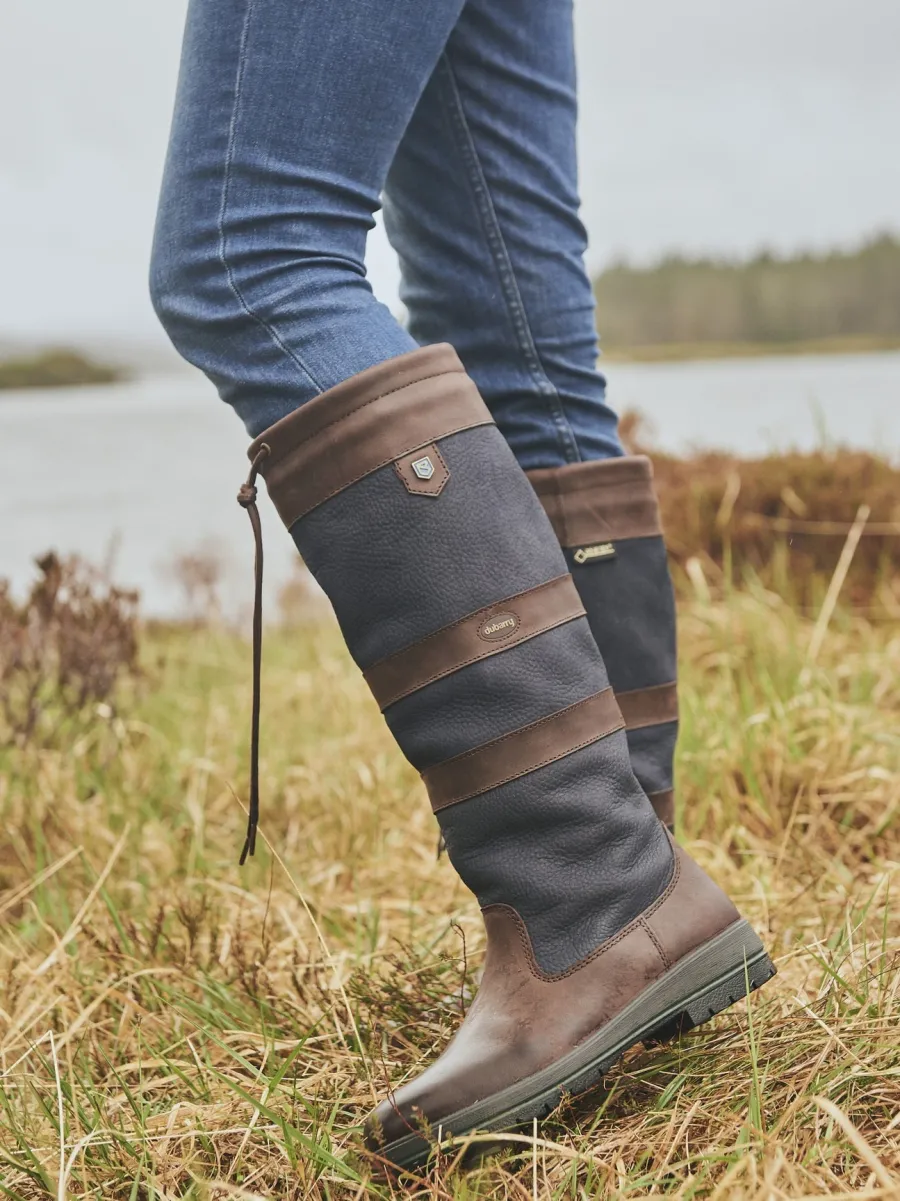 Dubarry 40% OFF Galway ExtraFit™ Country Boots - Navy & Brown - Size: