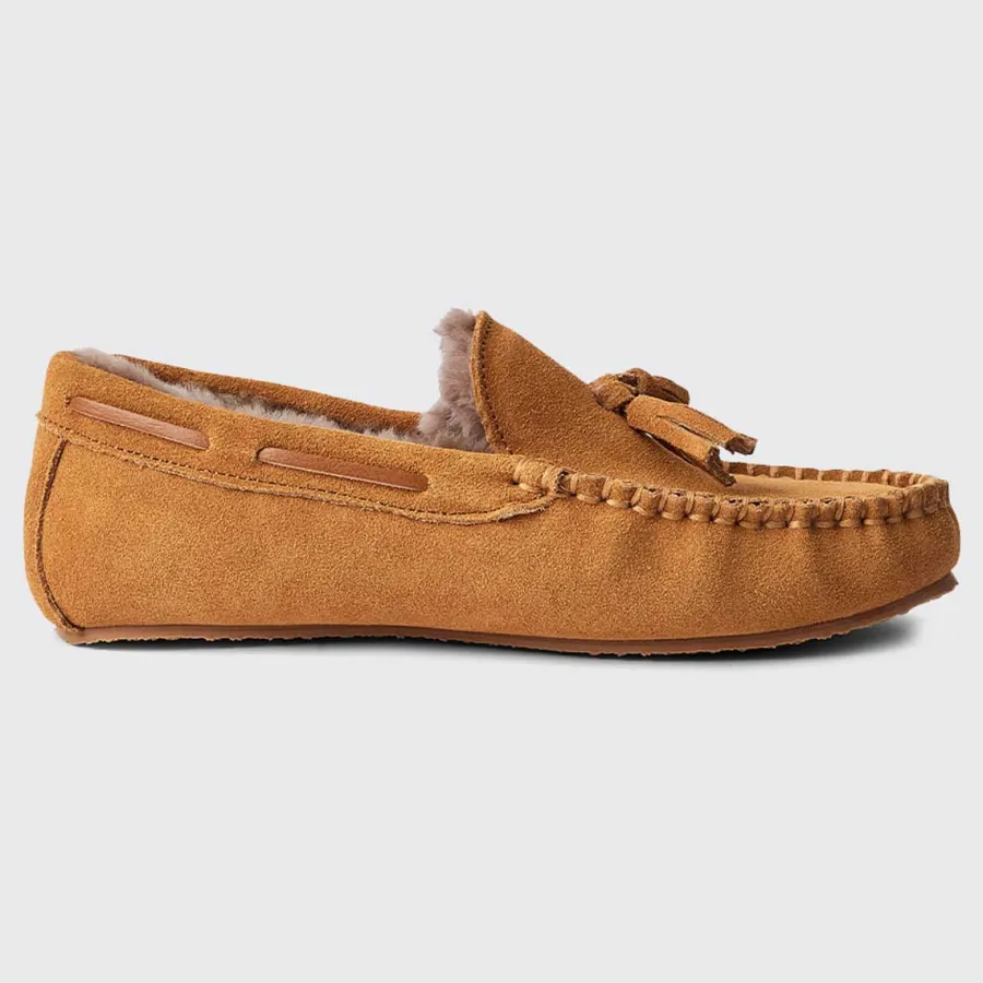off_dubarry_rosslare_moc_3.webp Women Dubarry 40% OFF Rosslare Moccasin Slippers - Women's - Sand UK 6.5