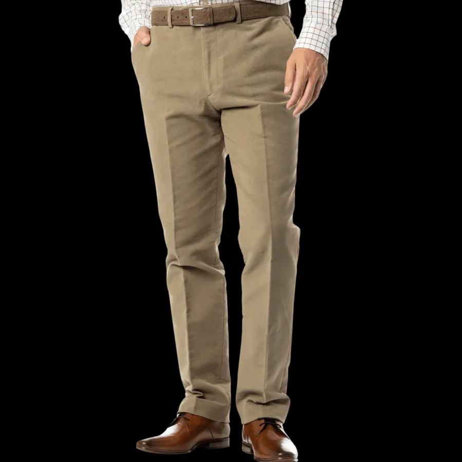 Gurteen 40% OFF Epsom Moleskin Trousers - Thyme - Size: 34 SHORT & 36
