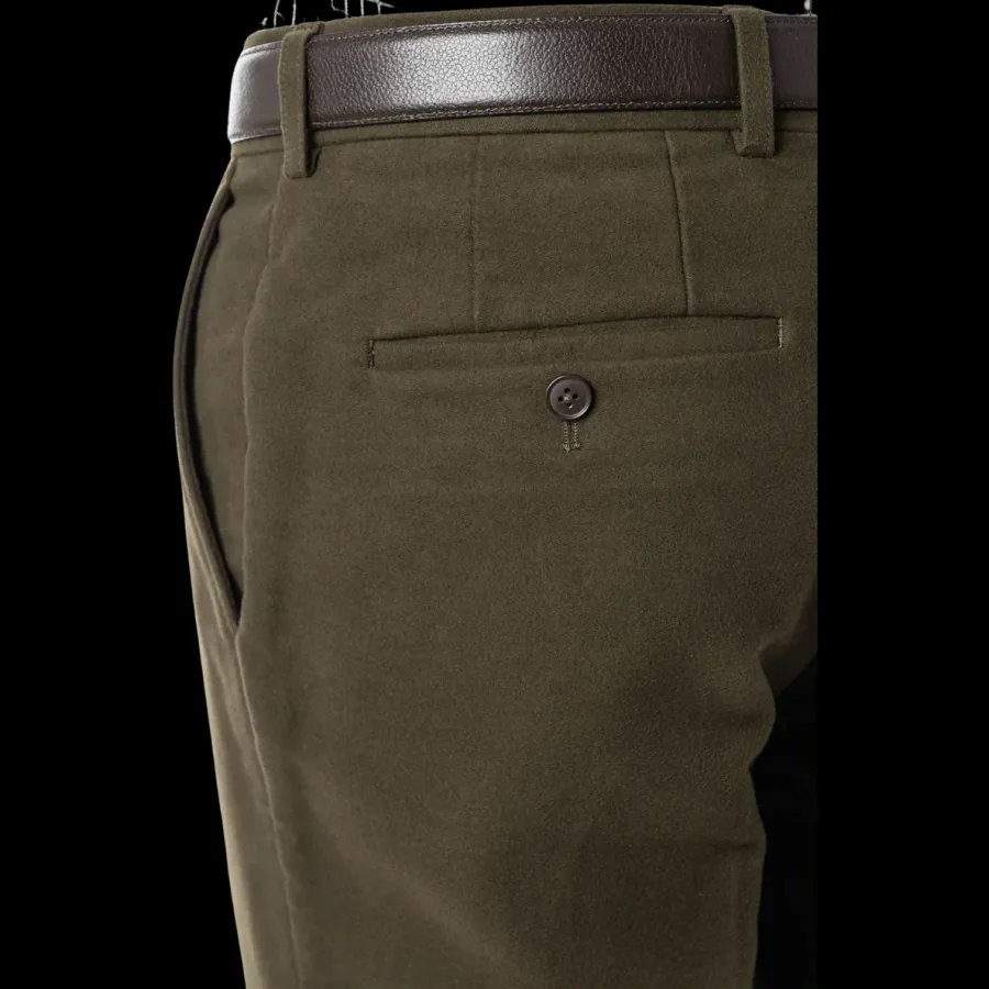 Gurteen 40% OFF Epsom Moleskin Trousers - Olive - Size: 38 & 44 REGULA