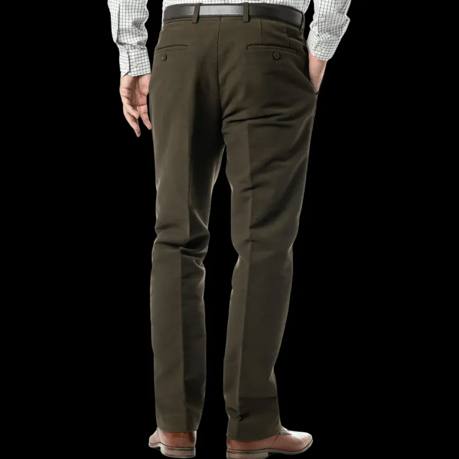 off_gurteen_epsom_molesk_2.webp Gurteen 40% OFF Epsom Moleskin Trousers - Olive - Size: 38 & 44 REGULA