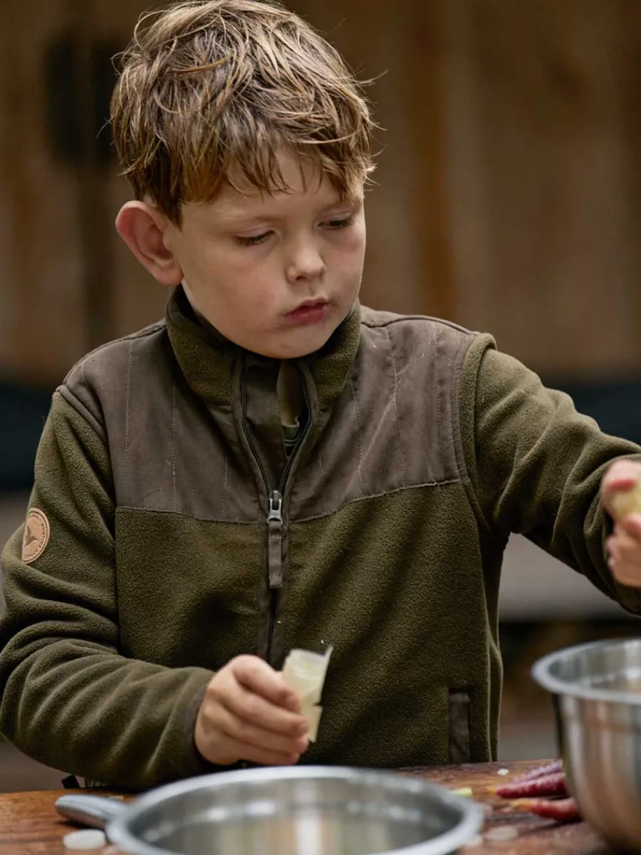 Seeland 50% OFF Bolt Junior Fleece Jacket - Kids - Pine Green Melange