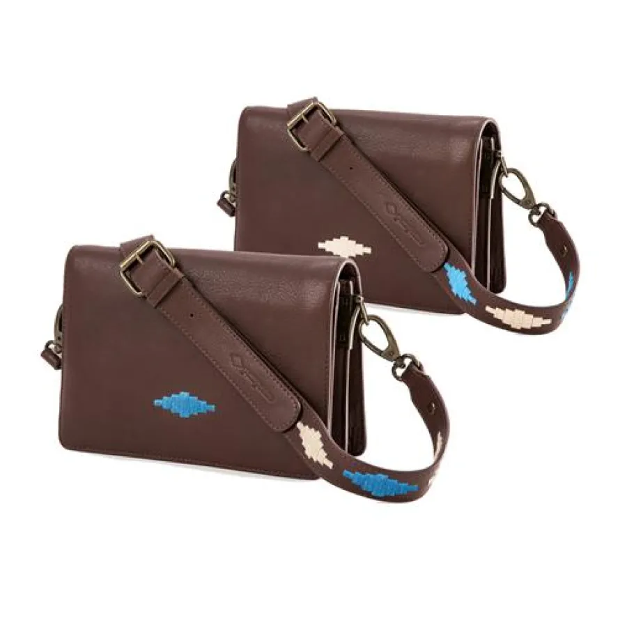 Women Pampeano - Ladies Crossbody Bag - Brown Leather