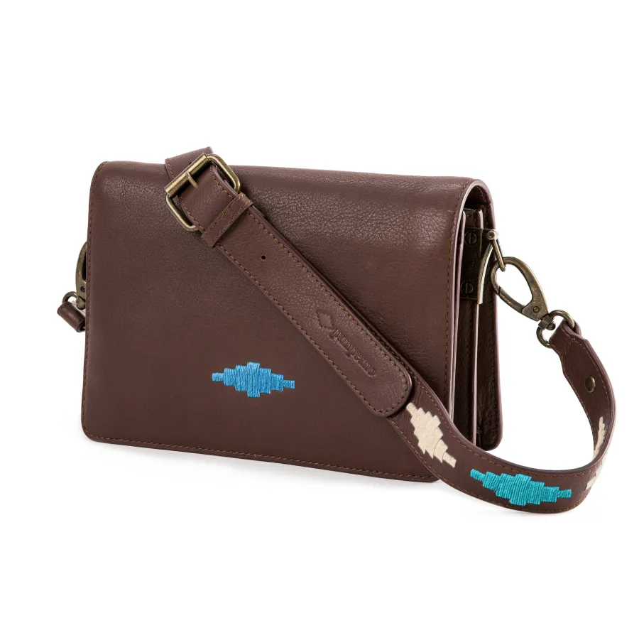 pampeano__ladies_crossbod_1.webp Women Pampeano - Ladies Crossbody Bag - Brown Leather
