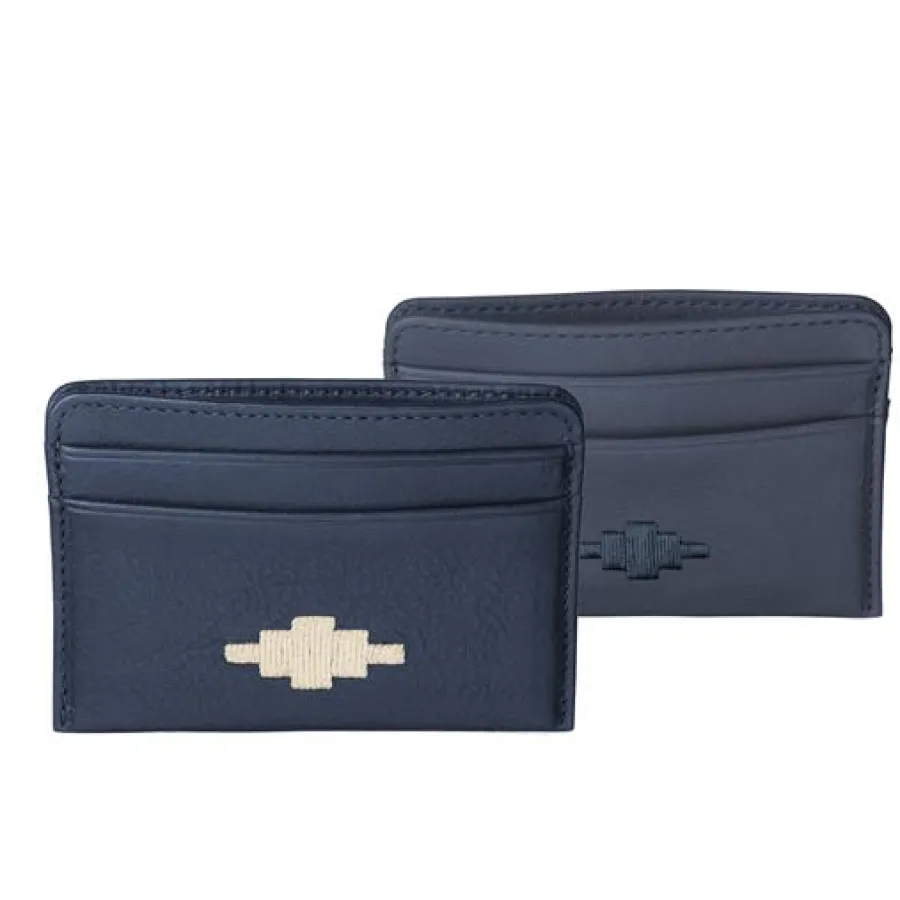 Women Pampeano - Rombo Card Slip - Navy Leather
