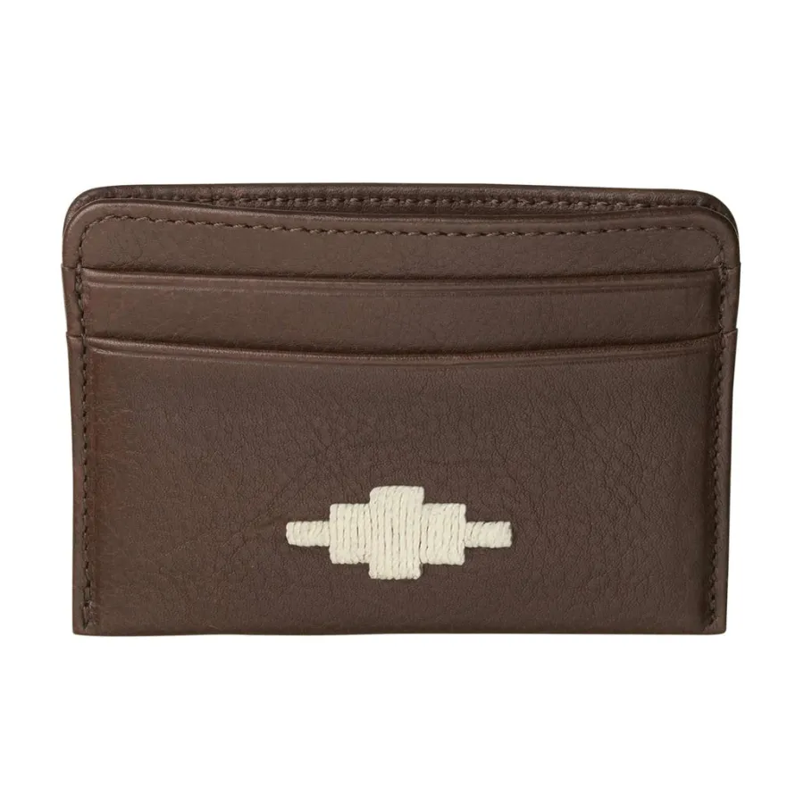 Pampeano - Rombo Card Slip - Brown Leather