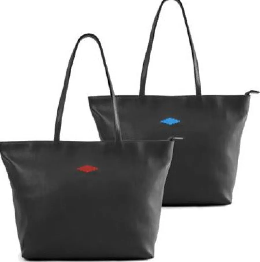 Pampeano - Trapecio Tote Bag - Black Leather