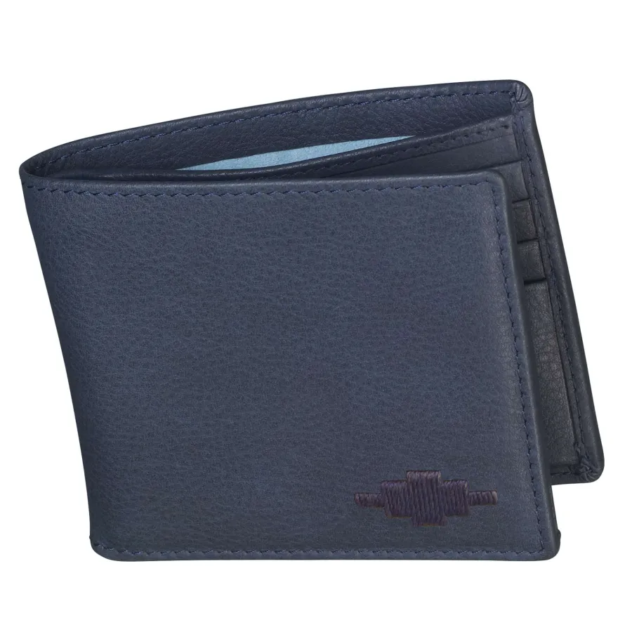 Pampeano Dinero Card Wallet - Navy Leather