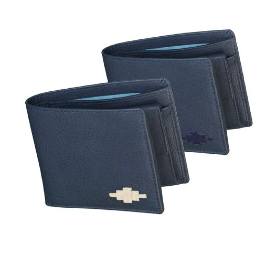 Pampeano Moneda Coin Wallet - Navy Leather