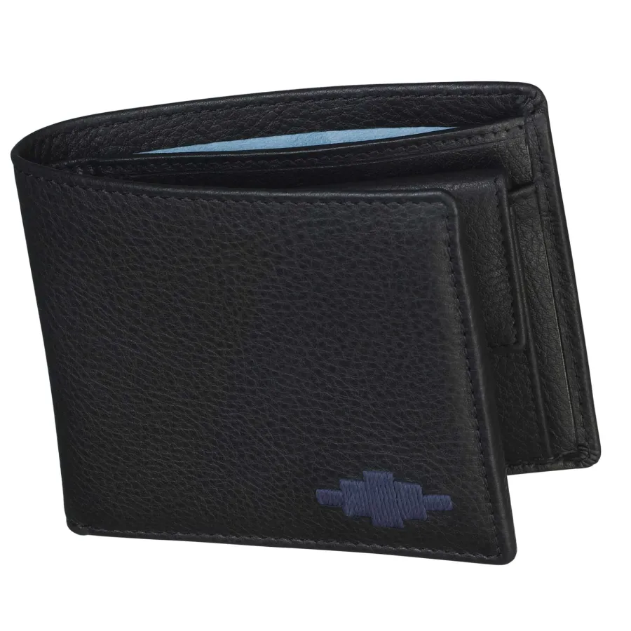 Pampeano Moneda Coin Wallet - Black Leather