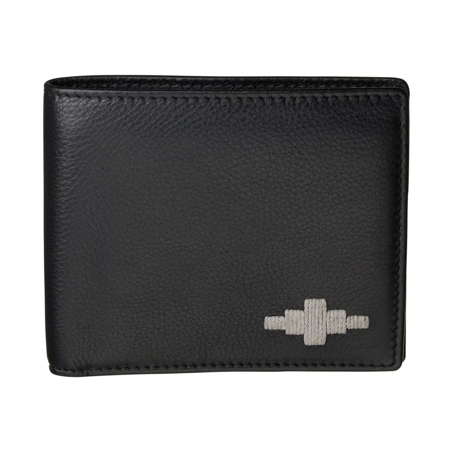 Pampeano Moneda Coin Wallet - Black Leather