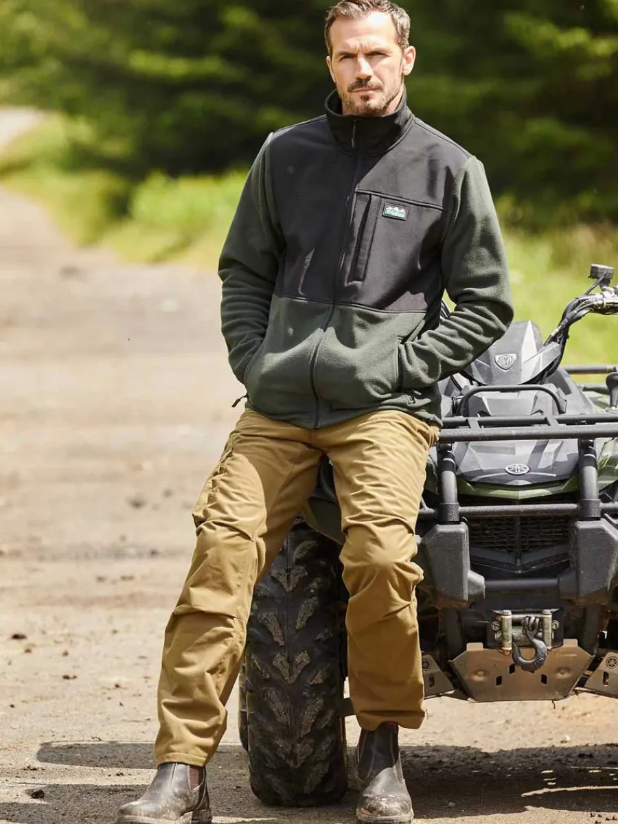 Ridgeline Mens Hybrid Jacket - Olive & Black