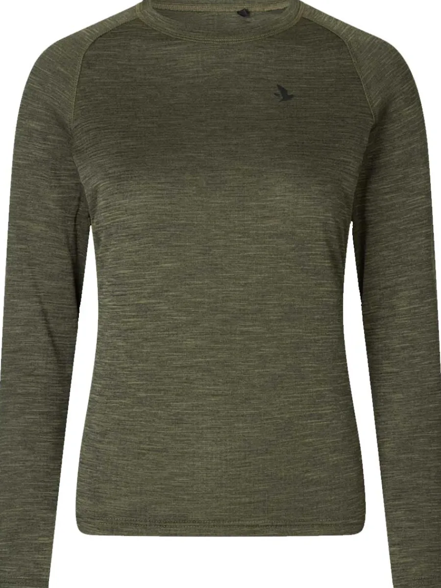 Women Seeland Active Long Sleeve T-shirt - Ladies - Pine Green