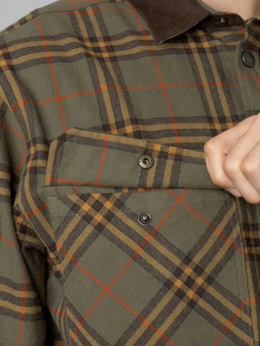 seeland_banff_shirt__mens_7.webp Seeland Banff Shirt - Mens - Grape Leaf/Terracotta Check