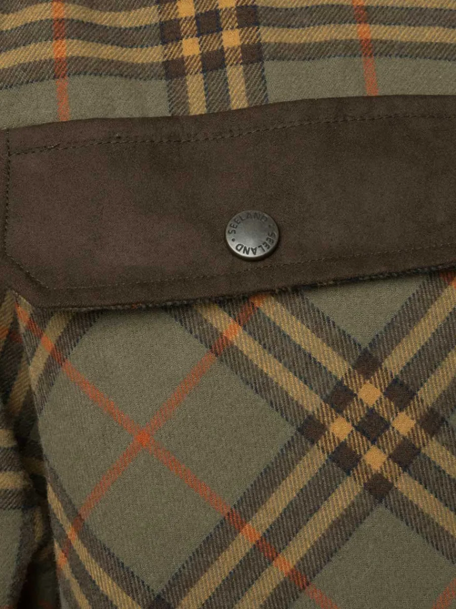 seeland_banff_shirt__mens_8.webp Seeland Banff Shirt - Mens - Grape Leaf/Terracotta Check