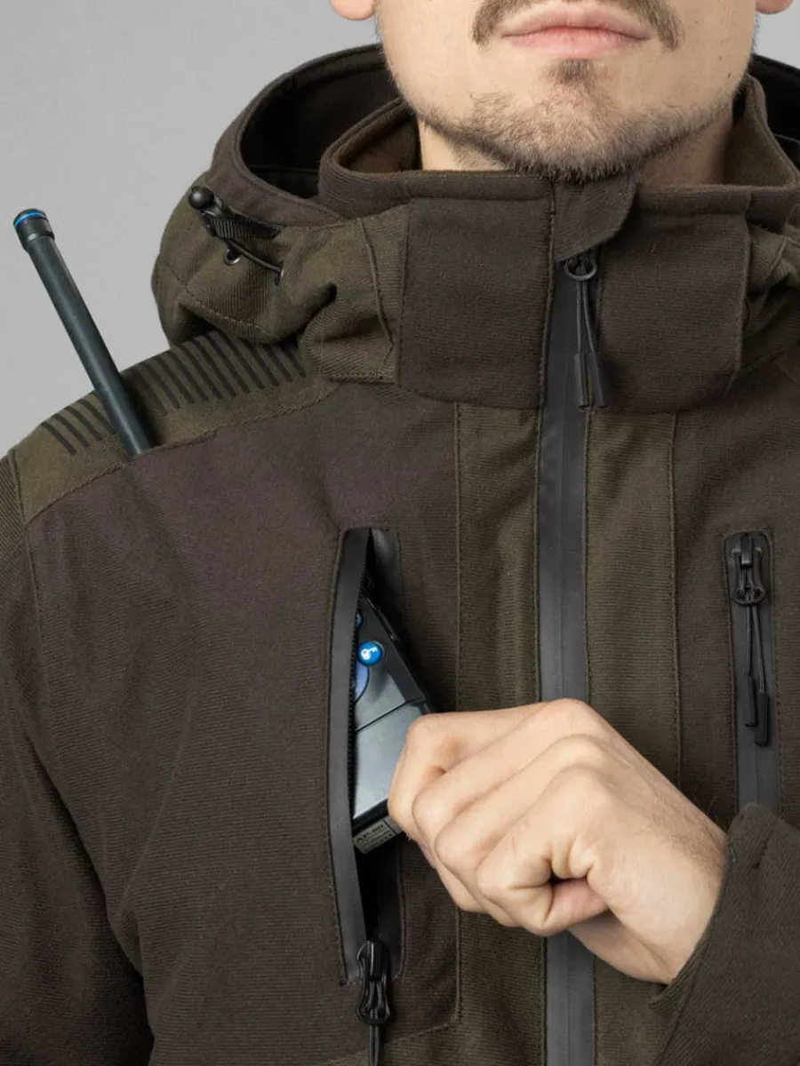 seeland_chaser_waterproof_6.webp Seeland Chaser Waterproof Jacket - Mens - Pine Green