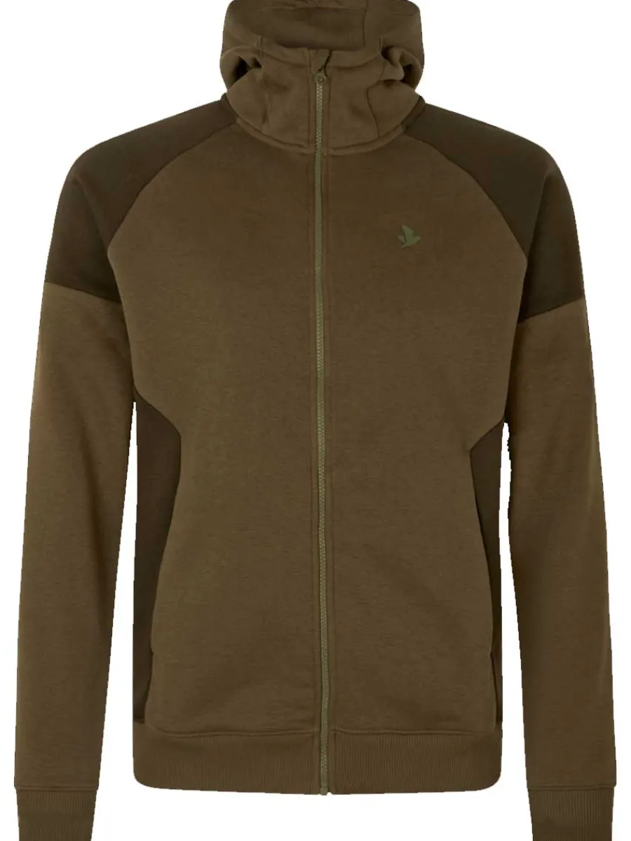 Seeland Cross Zip Hoodie - Mens - Dark Olive