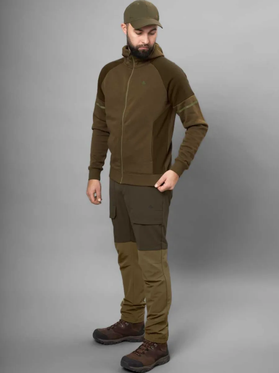 seeland_cross_zip_hoodie__4.webp Seeland Cross Zip Hoodie - Mens - Dark Olive