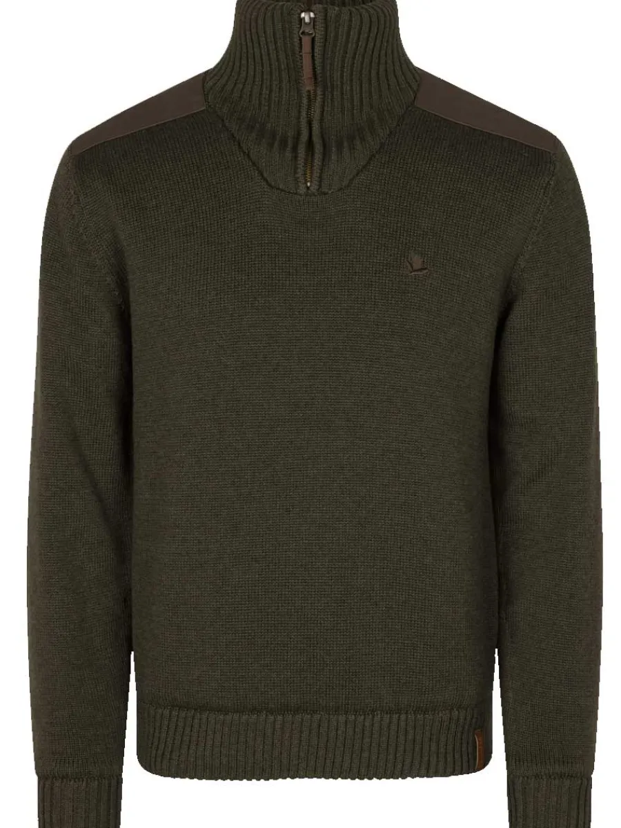 Seeland Haze 1/4 Zip Windbreaker Knit - Mens - Grizzly Brown